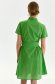 Ruha zöld pamutból készült rövid bő szabású zsebes övvel ellátva 3 - StarShinerS.hu