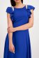 Kék muszlin hosszú harang ruha fodros és gyöngy díszítéssel - StarShinerS 5 - StarShinerS.hu