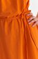Narancssárga vékony anyagú rövid harang ruha vállak nélkül övvel 6 - StarShinerS.hu