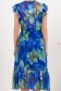 Kék midi bő ruha, gumis derékkal és fodrokkal - StarShinerS 6 - StarShinerS.hu