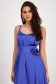 Muszlin rövid bő szabású kék ruha, virág alakú brossal - StarShinerS 6 - StarShinerS.hu