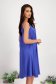 Muszlin rövid bő szabású kék ruha, virág alakú brossal - StarShinerS 2 - StarShinerS.hu