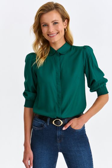 Női ingek, Női ing zöld vékony anyag bő szabású - StarShinerS.hu