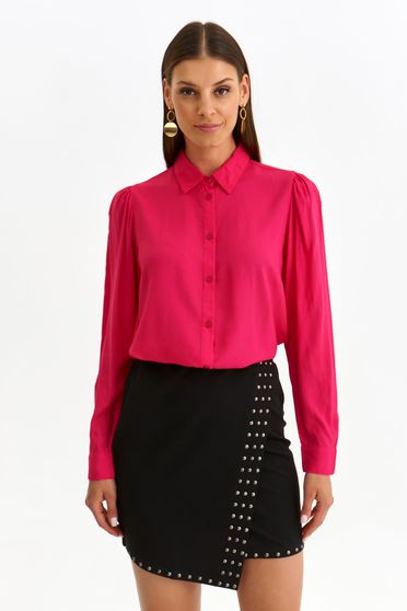 Női ingek, Vékony anyagú női ing - pink, bő szabású - StarShinerS.hu