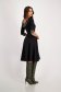 Punto midi harang ruha - fekete, digitálisan nyomtatott mintával a galléron és mandzsettánál - StarShinerS 4 - StarShinerS.hu