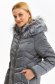 Szürke lenyűgöző Top Secret kabát egyenes szabással és környezetbarát szőrme betétekkel a kapucniján 5 - StarShinerS.hu