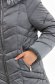 Szürke lenyűgöző Top Secret kabát egyenes szabással és környezetbarát szőrme betétekkel a kapucniján 6 - StarShinerS.hu