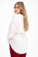 Női ing fehér pamutból készült bő szabású elől egy zseb strassz köves díszítés 2 - StarShinerS.hu