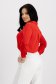 Női ing piros muszlin bő szabású strassz köves díszítés 2 - StarShinerS.hu
