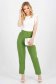 Nadrág khaki zöld hosszú egyenes pamutból készült álzsebek 3 - StarShinerS.hu