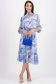 Muszlin midi ruha, harang alakú gumirozott derékrésszel 3 - StarShinerS.hu