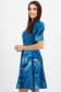 Kék rugalmas szövet harang ruha, térdigérő 2 - StarShinerS.hu