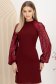 Burgundy krepp ruha egyenes 1 - StarShinerS.hu
