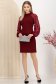 Burgundy krepp ruha egyenes 3 - StarShinerS.hu