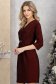 Burgundy ruha - StarShinerS midi egyenes 2 - StarShinerS.hu