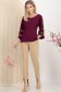 Burgundy női blúz lycra bő szabású 4 - StarShinerS.hu