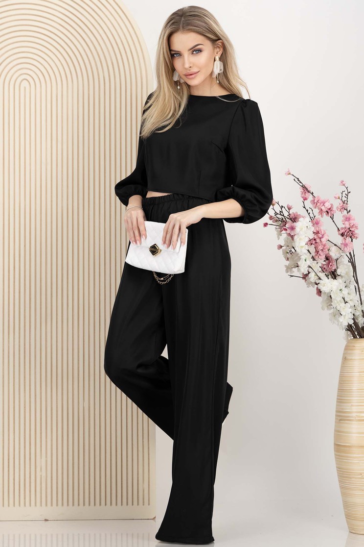Fekete női kosztüm szatén - Rochii-Dama.ro