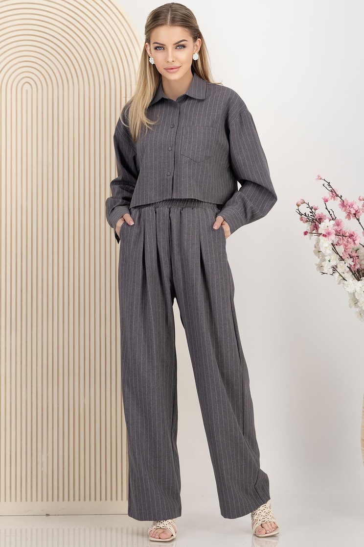 Szürke női kosztüm vékony - Rochii-Dama.ro