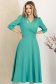 Türkizzöld ruha - StarShinerS midi harang georgette 4 - StarShinerS.hu