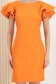 Narancssárga ruha - StarShinerS rugalmas szövet egyenes 4 - StarShinerS.hu
