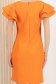 Narancssárga ruha - StarShinerS rugalmas szövet egyenes 5 - StarShinerS.hu