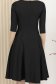 Fekete ruha - StarShinerS midi harang georgette 4 - StarShinerS.hu