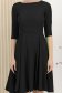 Fekete ruha - StarShinerS midi harang georgette 3 - StarShinerS.hu
