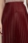 Burgundy rakott midi harang alakú gumirozott derékrésszel szoknya 5 - StarShinerS.hu