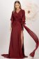 Burgundy ruha hosszú muszlin harang 1 - StarShinerS.hu