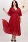 Burgundy ruha muszlin midi harang 4 - StarShinerS.hu
