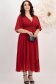Burgundy ruha muszlin midi harang 3 - StarShinerS.hu
