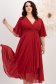 Burgundy ruha muszlin midi harang 1 - StarShinerS.hu