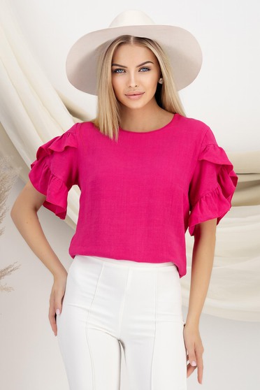 Majó tipusú toppok, Pink női top - StarShinerS viszkóz - StarShinerS.hu