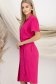 Fukszia ruha - StarShinerS midi lenvászon 2 - StarShinerS.hu