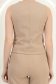 Bézs, szövet mellény enyhén karcsúsított szabással és V-nyakkivágással - StarShinerS 6 - StarShinerS.hu