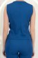 Kék, szövet mellény enyhén karcsúsított szabással és V-nyakkivágással - StarShinerS 5 - StarShinerS.hu