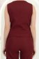 Bordó, szövet mellény enyhén karcsúsított szabással és V-nyakkivágással - StarShinerS 6 - StarShinerS.hu