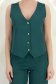 Sötétzöld, szövet mellény enyhén karcsúsított szabással és V-nyakkivágással - StarShinerS 5 - StarShinerS.hu