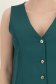 Sötétzöld, szövet mellény enyhén karcsúsított szabással és V-nyakkivágással - StarShinerS 4 - StarShinerS.hu