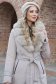 Bézs egyenes szabású steppelt dzseki, levehető műszőrme gallérral 5 - StarShinerS.hu