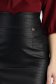 Fekete ceruza midi műbőr szoknya - StarShinerS 5 - StarShinerS.hu