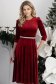 Burgundy bársony harang ruha 1 - StarShinerS.hu