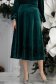 Zöld szoknya - StarShinerS harang midi bársony 4 - StarShinerS.hu