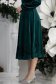 Zöld szoknya - StarShinerS harang midi bársony 3 - StarShinerS.hu