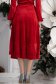 Piros szoknya - StarShinerS harang midi bársony 3 - StarShinerS.hu