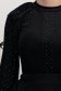 Fekete női blúz - StarShinerS bársony hosszú ujjakkal 4 - StarShinerS.hu