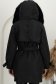 Fekete bő szabású kabát, 2 az 1-ben kapucnival és műszőrme betétekkel 6 - StarShinerS.hu