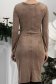 Bézs bársony ceruza ruha 5 - StarShinerS.hu