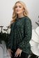 Zöld női blúz - StarShinerS bársony bő szabású 2 - StarShinerS.hu