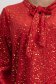 Piros női blúz - StarShinerS bársony bő szabású 4 - StarShinerS.hu